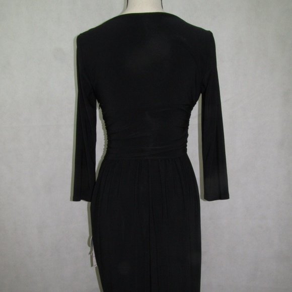 Nine West Dress Size 6 Color Black Stretch Sleeves - Picture 7 of 7